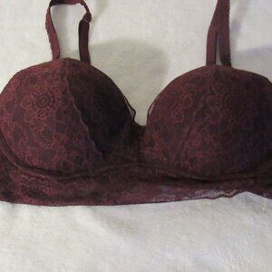 Victoria's Secret Burgundy Bralette  Medium